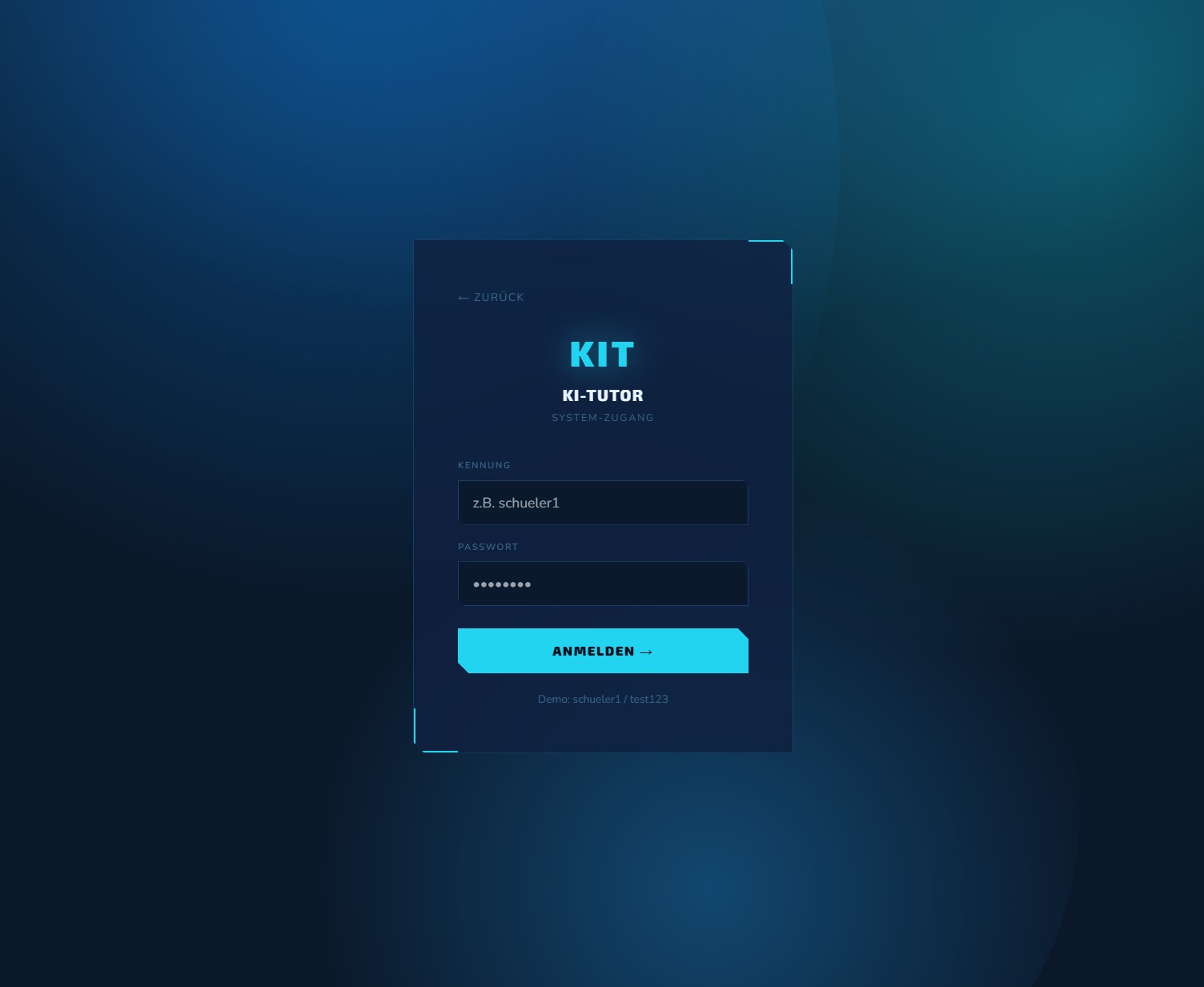 Login-Screen KIT